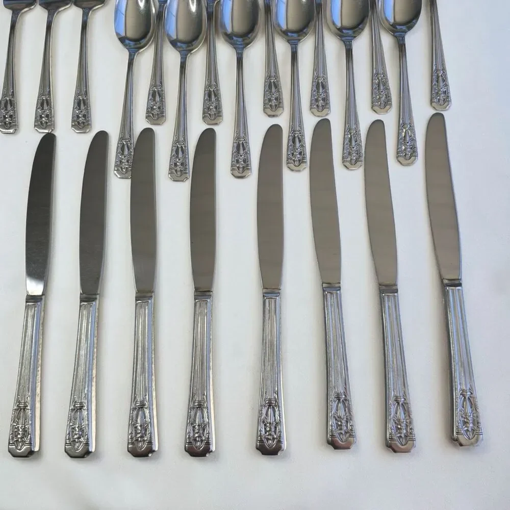 42 Pc Wallace Filigree Harmony House Plate AA+ Flatware Utensils | Service for 6